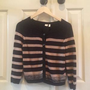 Navy and Beige Stripe Sweater